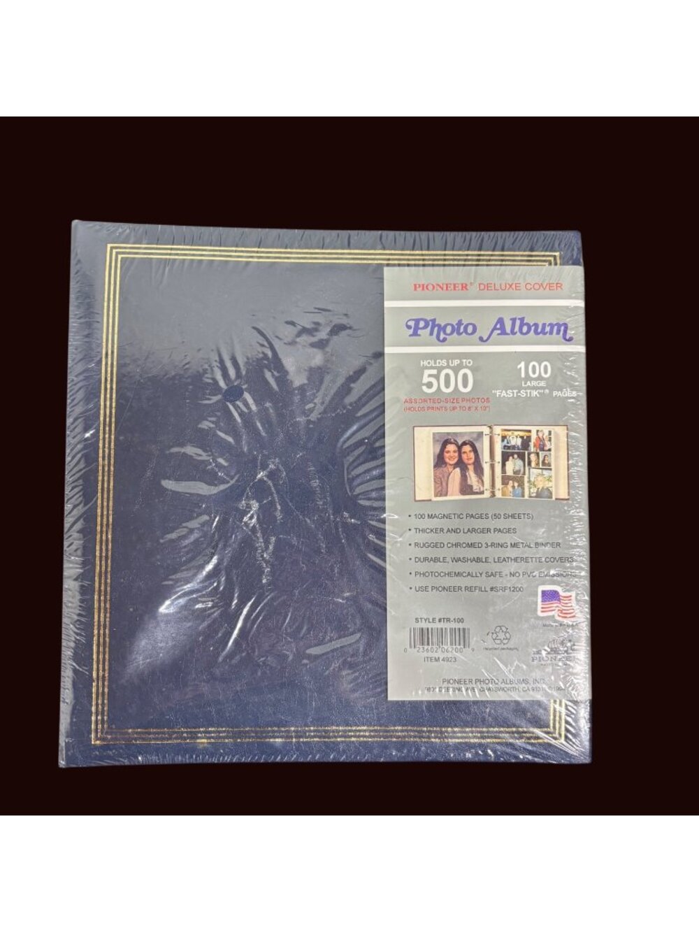 Pioneer Deluxe Photo Album With Magnetic Pages Holds Up To 500 Photos Leatherett
